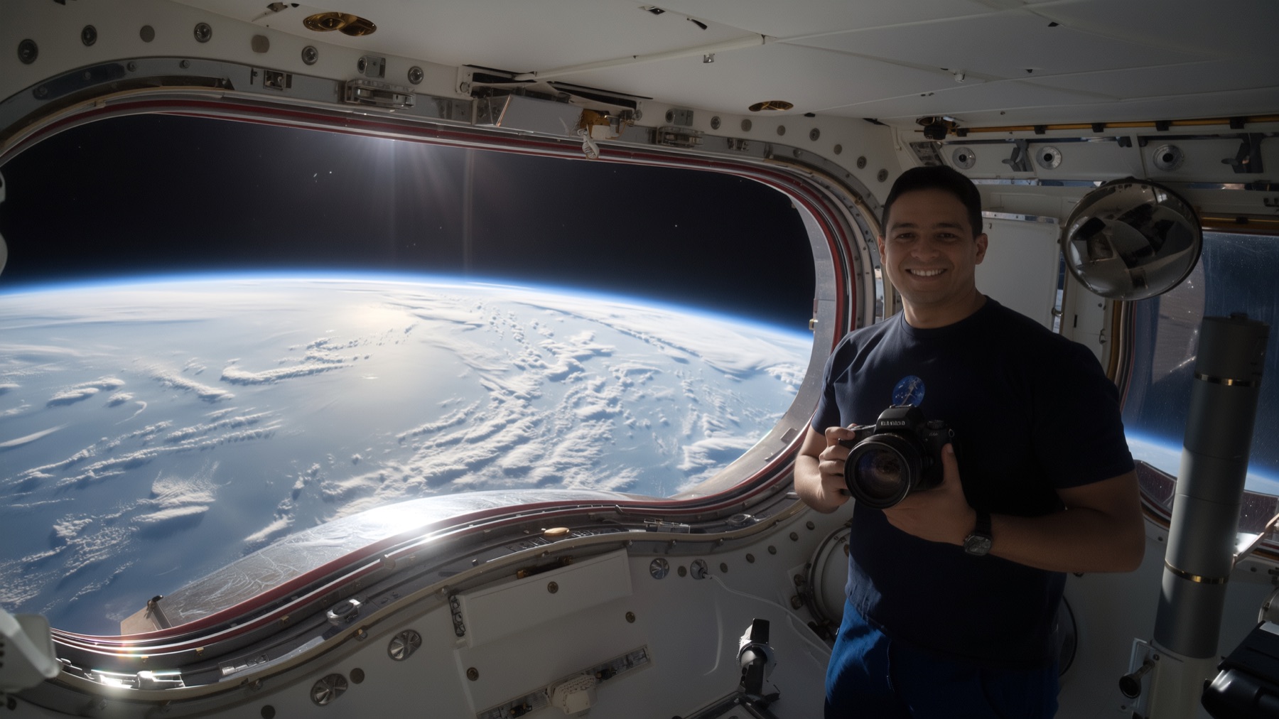 Isaque Victor na Estação Espacial Internacional